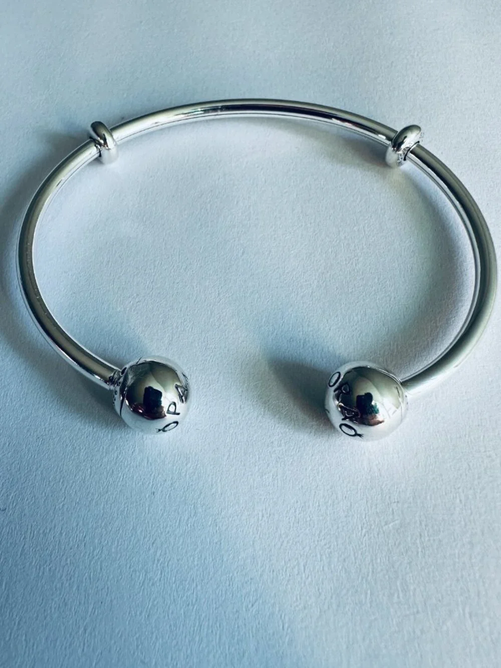 Pandora Style Open Bangle Bracelet - Picture 6 of 6